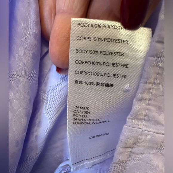 Anthropologie ‘Lavinia’ Halter Blouse Lilac Boho Sleeveless Women’s Size Large - Picture 13 of 13